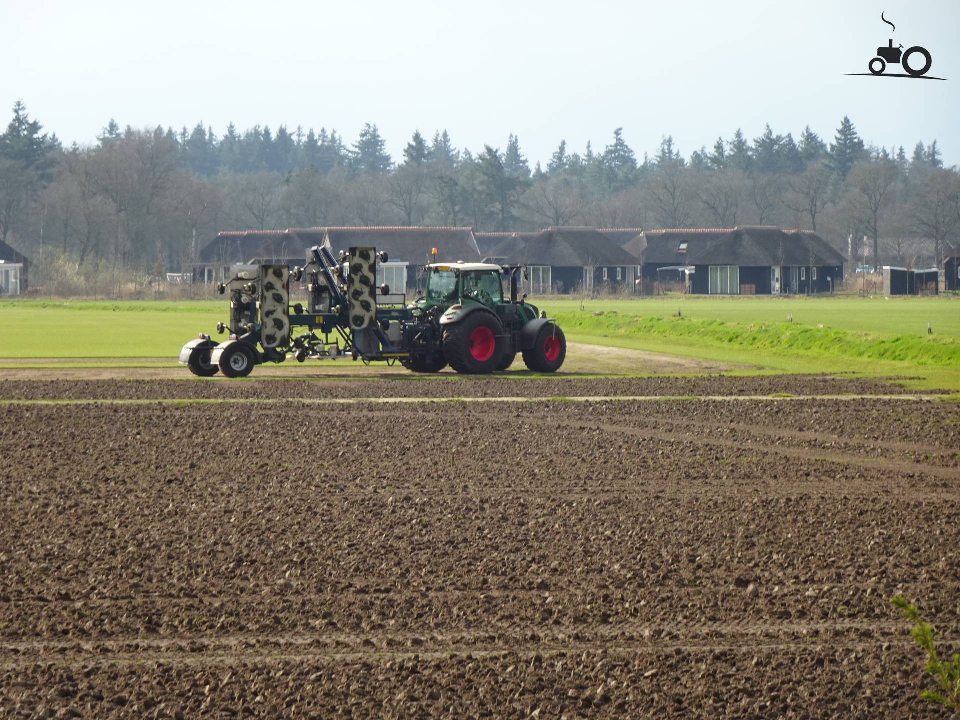 Fendt 314 aan het werk in Someren