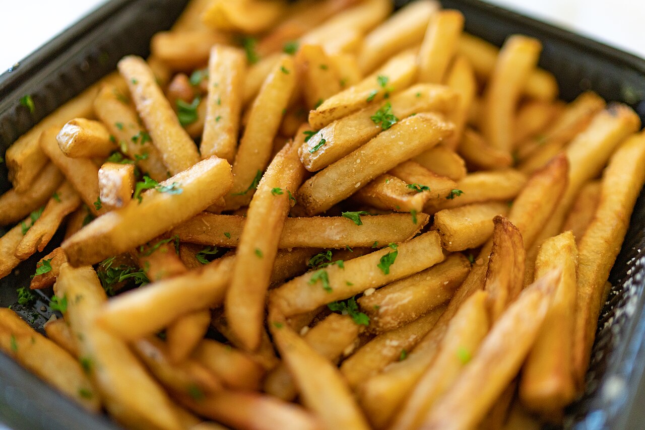 Truffle oil fries